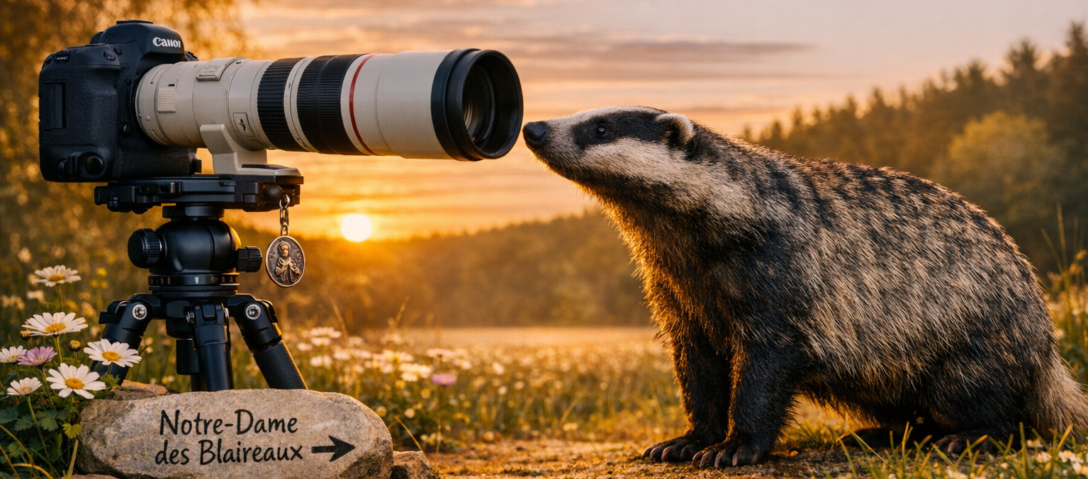 Sanctuaire de Notre Dame des Blaireaux, du virtuel à Paray le Monial !